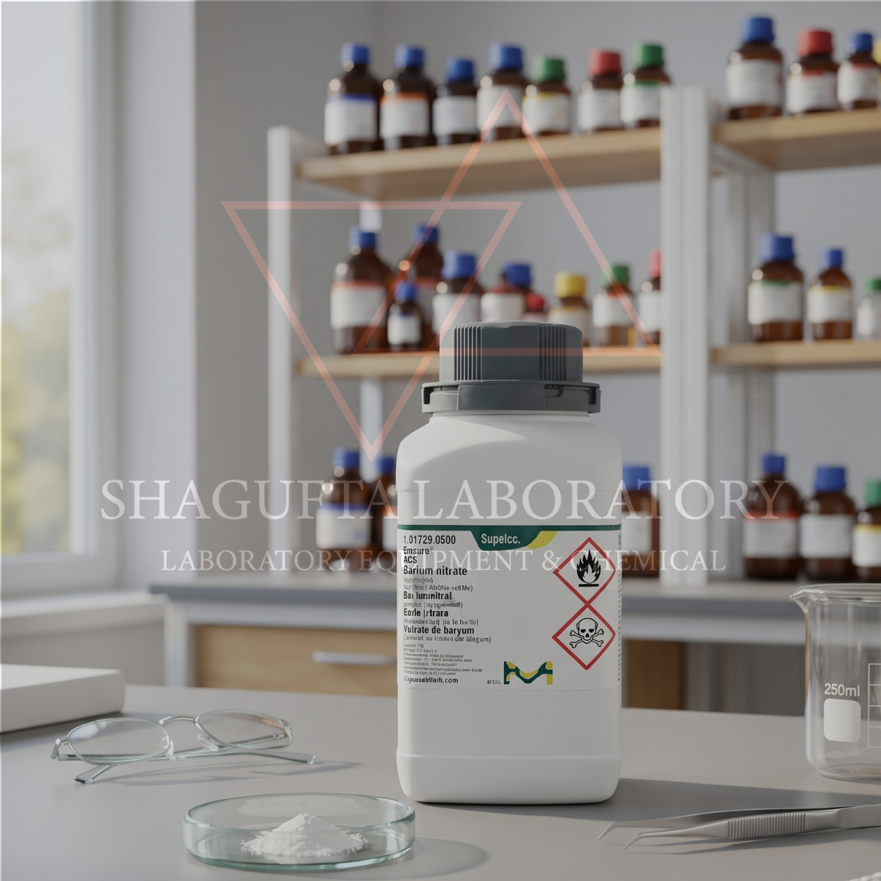 Barium Nitrate EMSURE® Merck 101729.0500 Supelco 500g – Reagen Kimia Analytical Grade Laboratorium