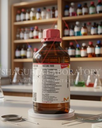 1,2-Dichlorobenzene for synthesis Sigma Aldrich kode 803238 merupakan bahan kimia laboratorium berkualitas tinggi untuk kebutuhan sintesis, penelitian, analisis, QC, dan aplikasi industri. Cocok digunakan pada laboratorium pendidikan, riset, farmasi, kimia industri, serta pengujian material dengan tingkat kemurnian dan stabilitas yang baik.