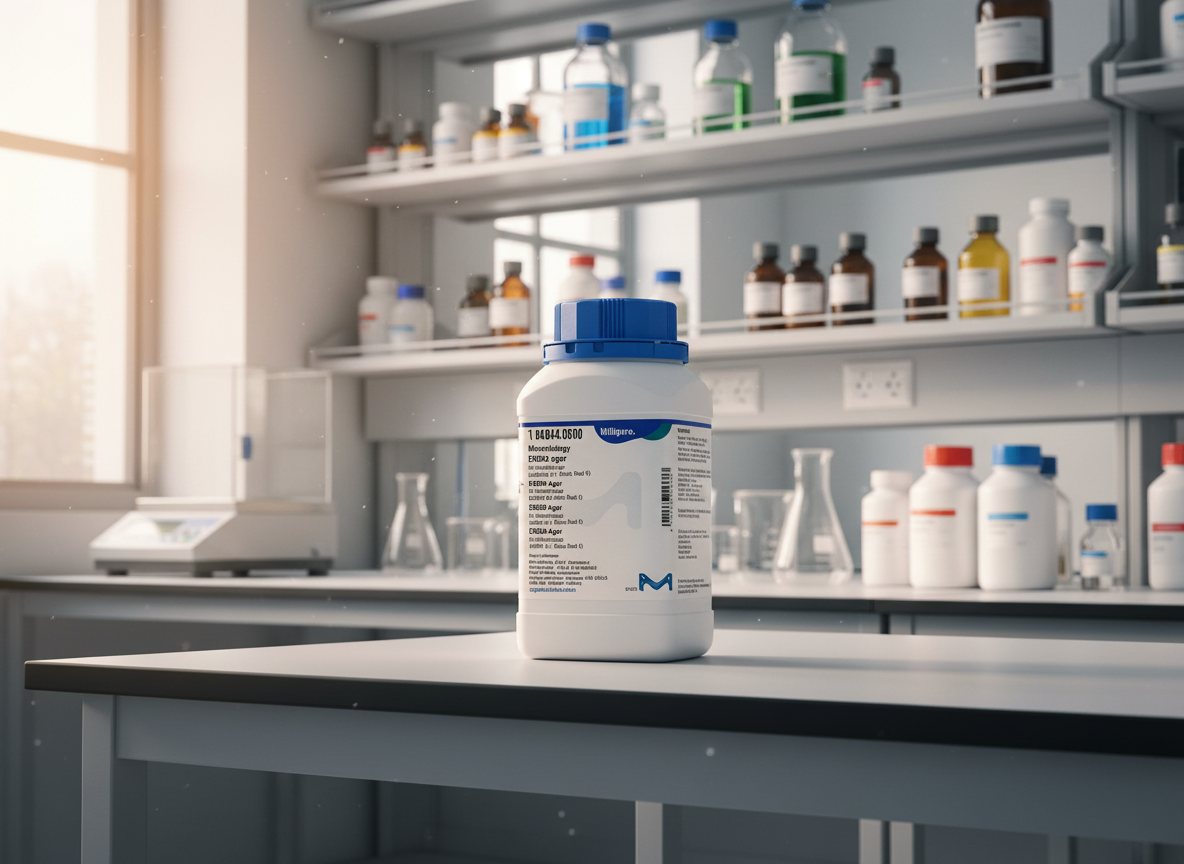 ENDO Agar Merck Millipore Cat. No. 104044 merupakan media mikrobiologi selektif dan diferensial untuk deteksi bakteri coliform dan Enterobacteriaceae pada pengujian mikrobiologi air, pangan, dan laboratorium klinis. Cocok digunakan untuk QC industri, research, rumah sakit, dan institusi pendidikan.