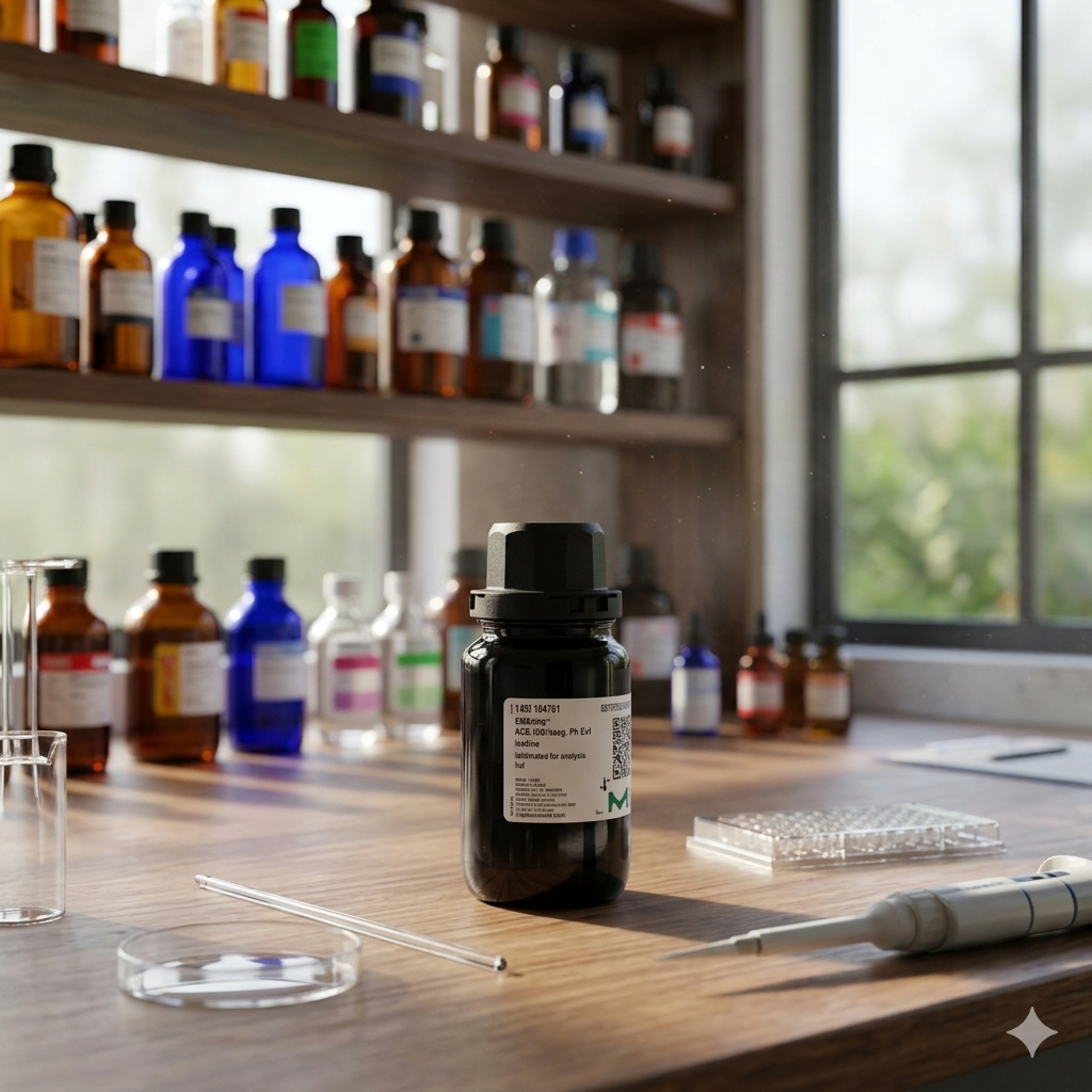 Iodine ACS ISO Reag. Ph Eur 104761 dari Merck/Sigma-Aldrich merupakan reagen laboratorium berkualitas tinggi untuk kebutuhan analisis, titrasi, penelitian, quality control, farmasi, dan aplikasi laboratorium profesional.