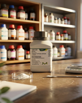 Potassium Hydrogen Phthalate EMSURE® Reag. Ph Eur 104874 ukuran 250g dari Supelco Merck merupakan bahan kimia laboratorium berkualitas tinggi untuk standarisasi titrasi, preparasi buffer, quality control, penelitian, dan aplikasi analitik profesional.