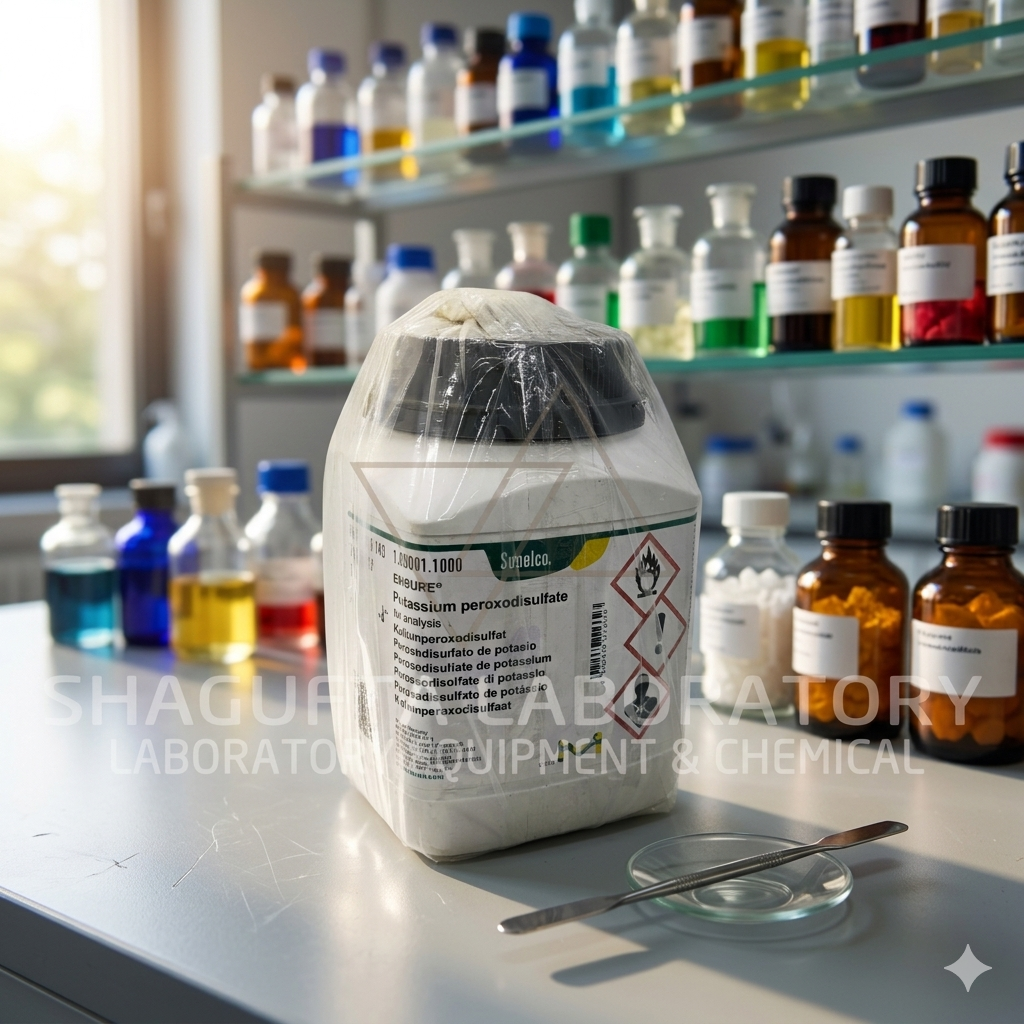 Potassium Peroxodisulfate EMSURE® Merck 105091 adalah bahan kimia analytical grade berkualitas tinggi untuk kebutuhan laboratorium, penelitian, quality control (QC), pendidikan, dan aplikasi industri. Produk memenuhi standar for analysis sehingga cocok digunakan untuk analisis kimia, oksidator laboratorium, preparasi reagen, dan kebutuhan research profesional.