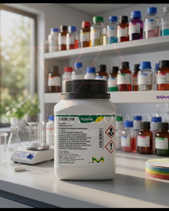 di-Sodium Tetraborate Decahydrate ACS ISO Reag. Ph Eur Supelco merupakan bahan kimia laboratorium analytical grade berkualitas tinggi untuk kebutuhan analisis, preparasi buffer, quality control (QC), penelitian, pendidikan, dan aplikasi industri laboratorium profesional.