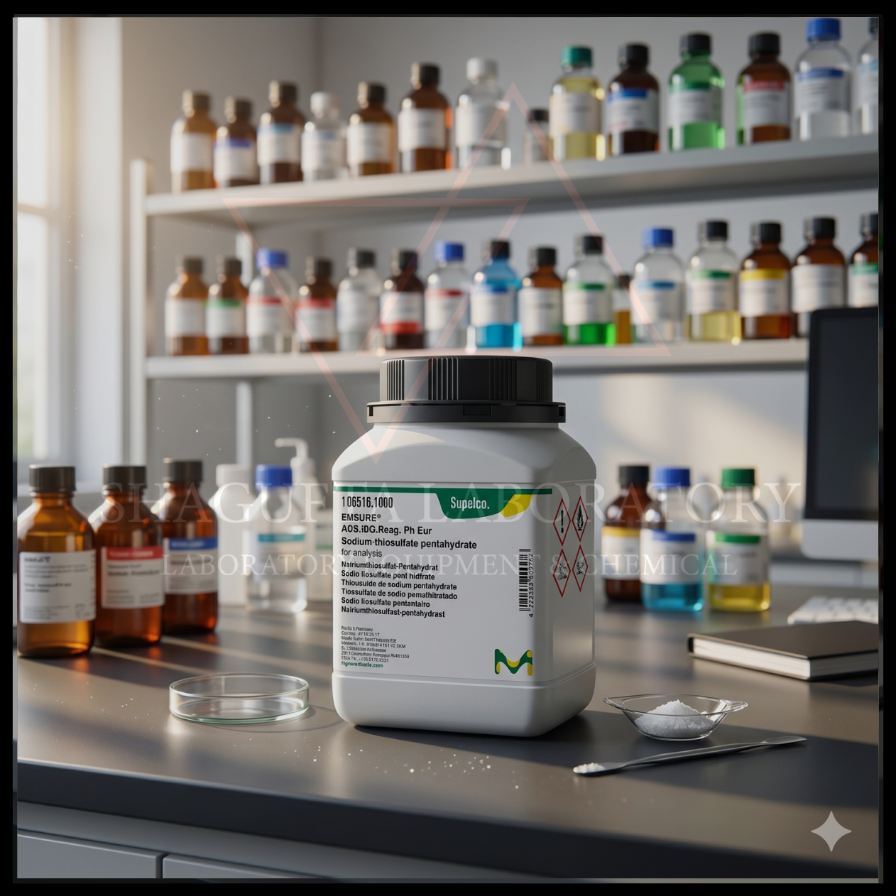 NATRIUM THIOSULFATE For Analysi 50GR MERCK 106516 / Natrium Tiosulfat PRO ANALIS (REPACK)