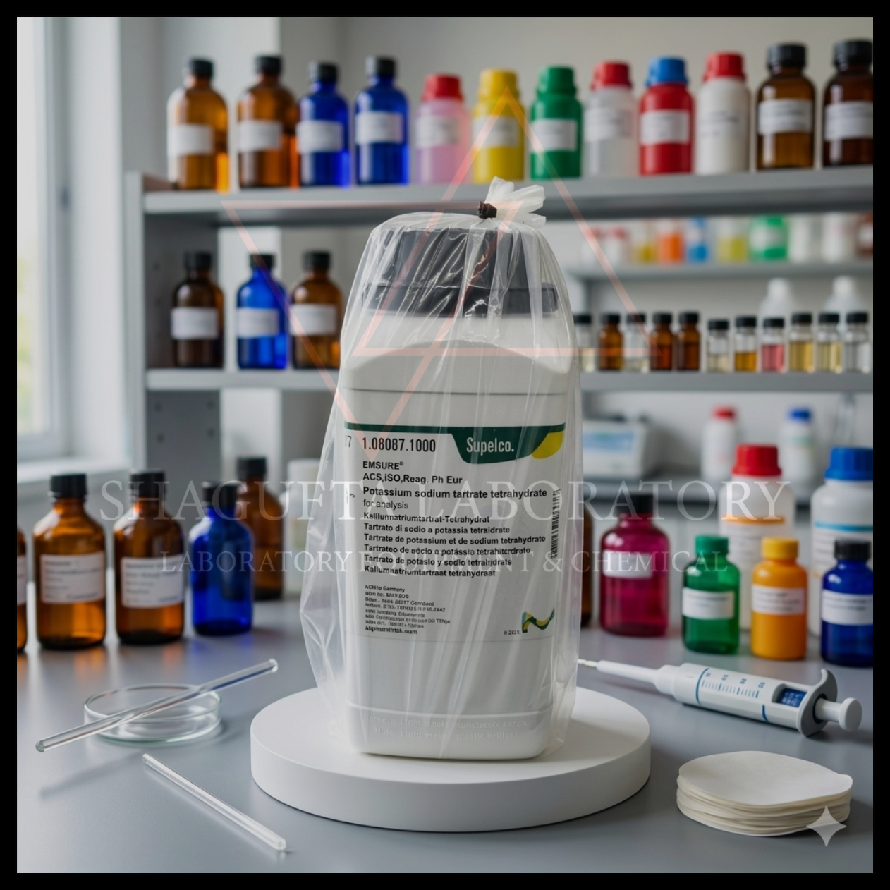 Sodium Tartrate Tetrahydrate / Kalium Natrium Tartrat Tetrahidrat for Analysis Merck 108087 25GR (REPACK)