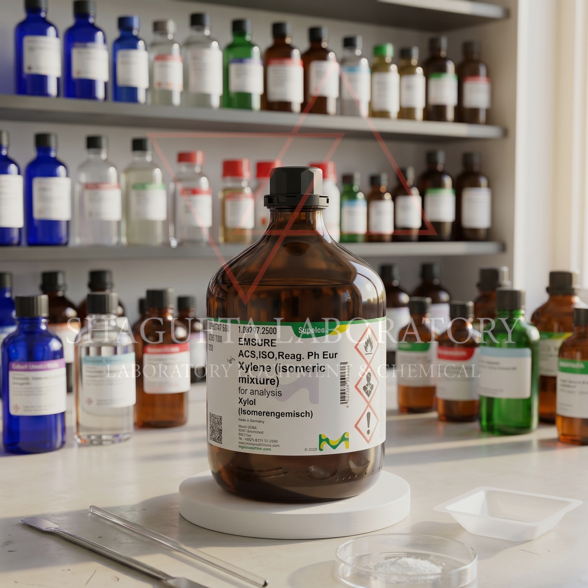 Supelco Merck EMSURE® Xylene Isomeric Mixture ACS ISO Reag. Ph Eur 1.08297.2500 for Analysis 50ML (REPACK)