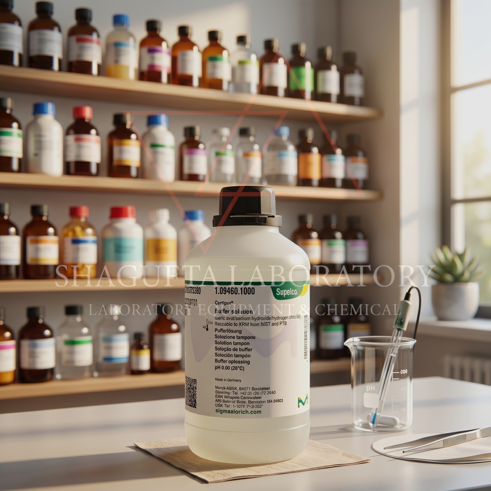 Supelco Certipur Buffer Solution pH 8.00 1094601000 Traceable to NIST & PTB | Buffer Calibration Solution