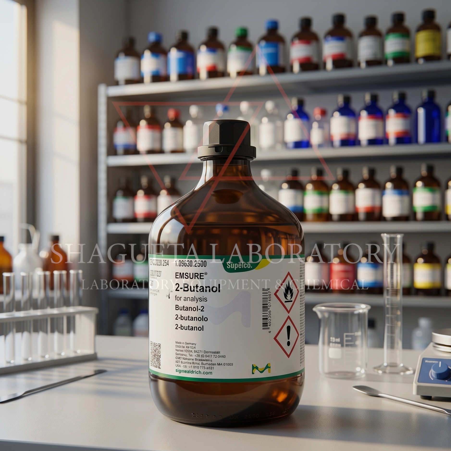 EMSURE 2-Butanol 1096302500 Merck – sec-Butanol for Analysis 2.5L Reagent Grade Laboratorium 100ML (REPACK)