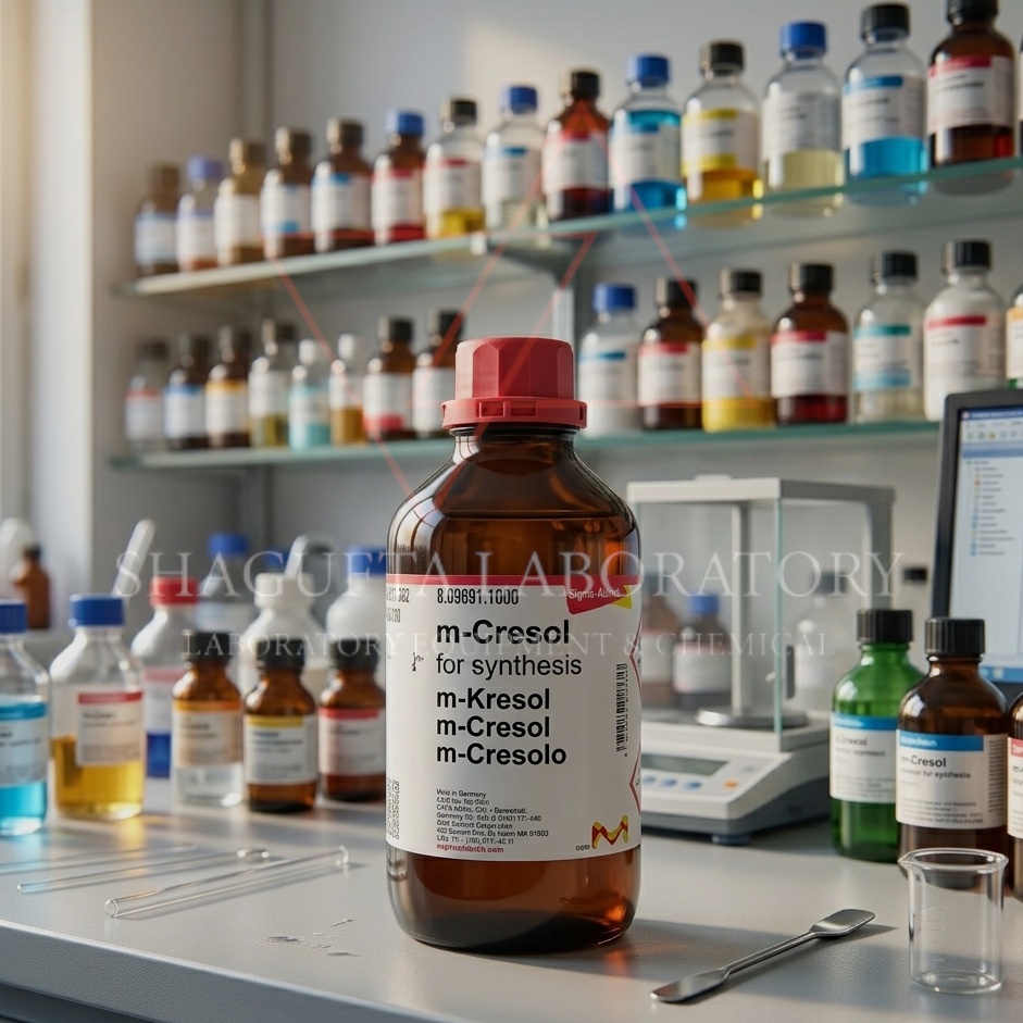 m-Cresol for Synthesis merupakan bahan kimia laboratory grade berkualitas tinggi yang digunakan untuk sintesis organik, penelitian laboratorium, quality control, intermediate kimia, dan aplikasi industri. Cocok digunakan pada laboratorium penelitian, pendidikan, QC industri, dan pengembangan formulasi kimia.