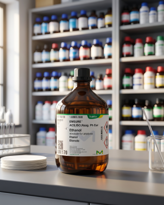 Ethanol Absolute EMSURE® Merck 50ML – Ethanol for Analysis ACS ISO Reag. Ph Eur Original (REPACK)