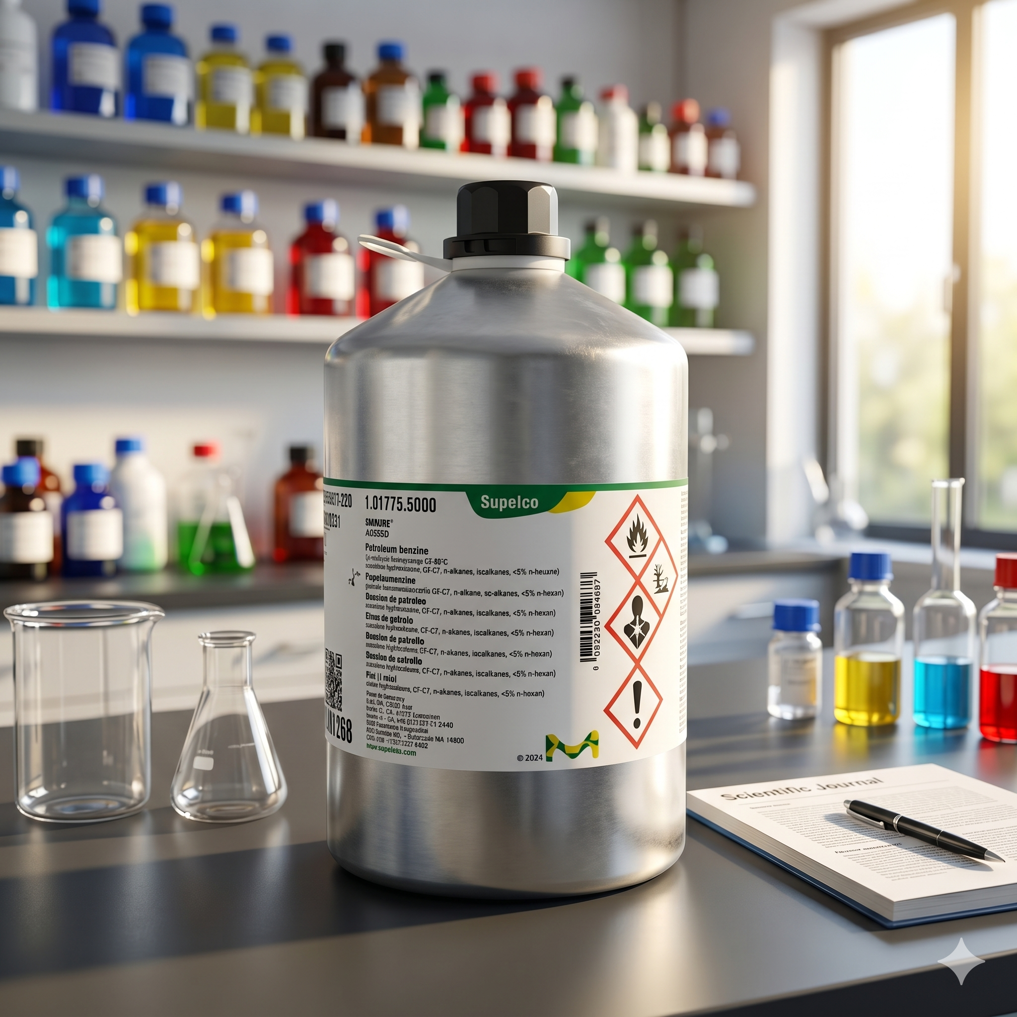 Petroleum Benzine EMSURE® Merck Supelco 5L – ACS ISO Analytical Grade Solvent Laboratory