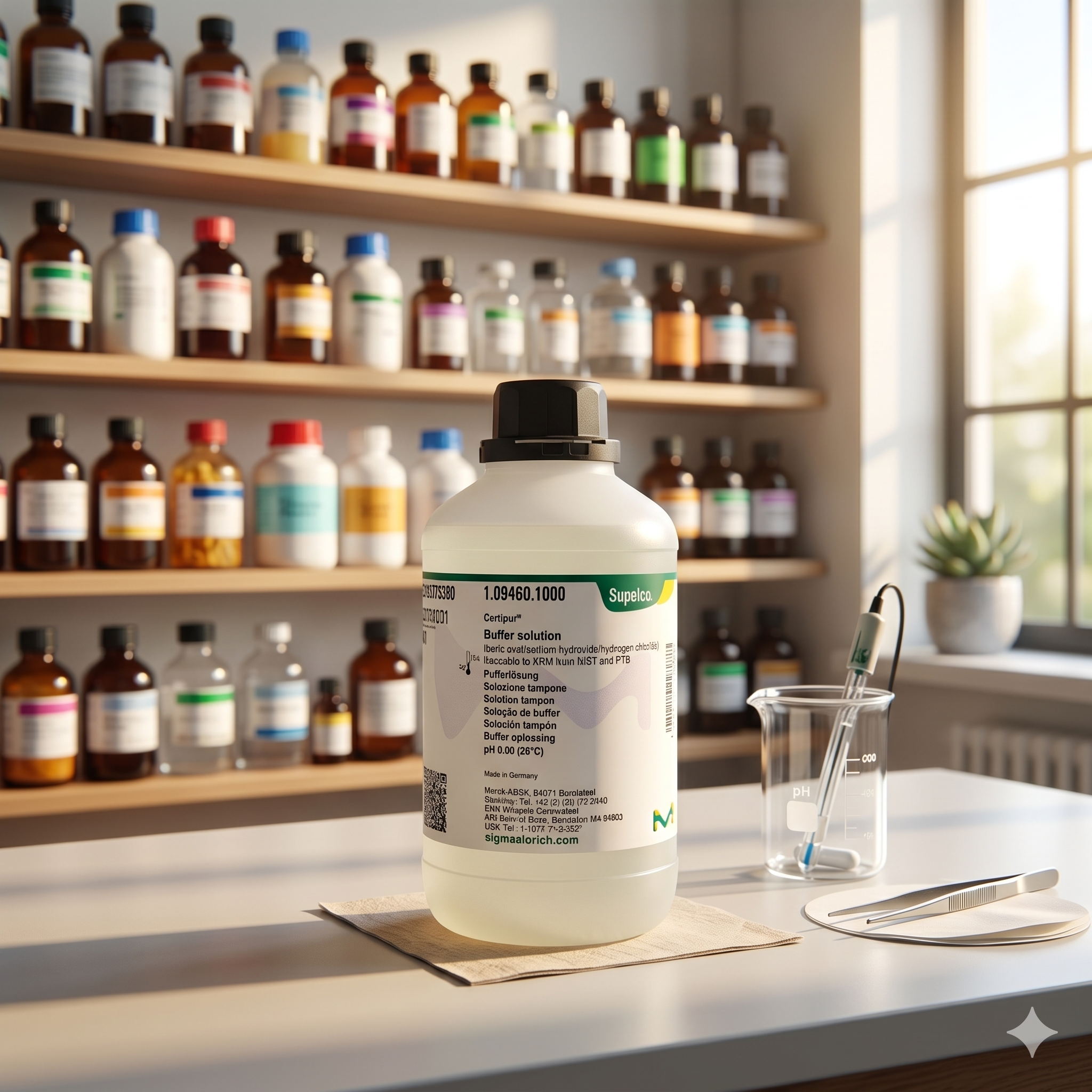 Supelco Certipur Buffer Solution pH 8.00 1094601000 Traceable to NIST & PTB | Buffer Calibration Solution 50ML (REPACK)
