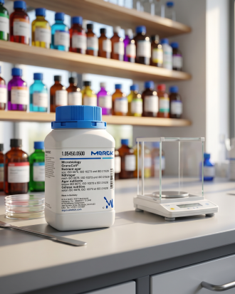 Nutrient Agar Merck Millipore 105450 adalah media kultur mikrobiologi umum berkualitas tinggi untuk pertumbuhan berbagai mikroorganisme non-fastidious. Cocok digunakan untuk laboratorium mikrobiologi, quality control, penelitian, pendidikan, industri pangan, farmasi, dan institusi kesehatan sesuai standar ISO.