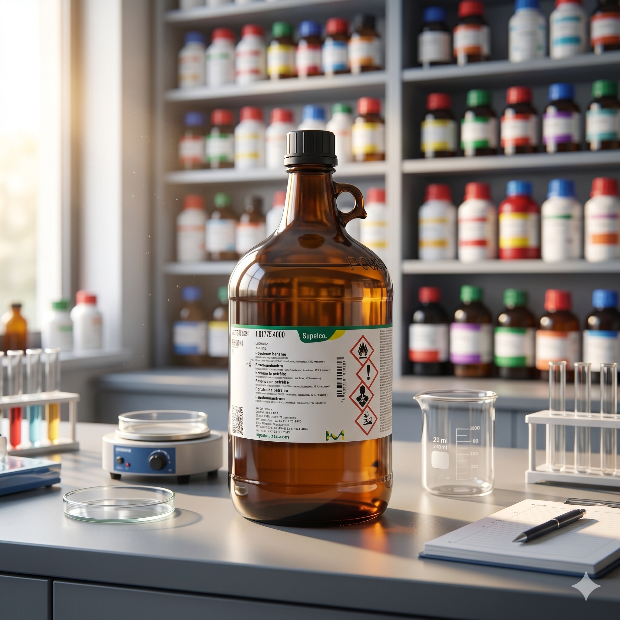 Petroleum Benzine EMSURE® Merck Supelco 4L – ACS ISO Analytical Grade Laboratory Solvent
