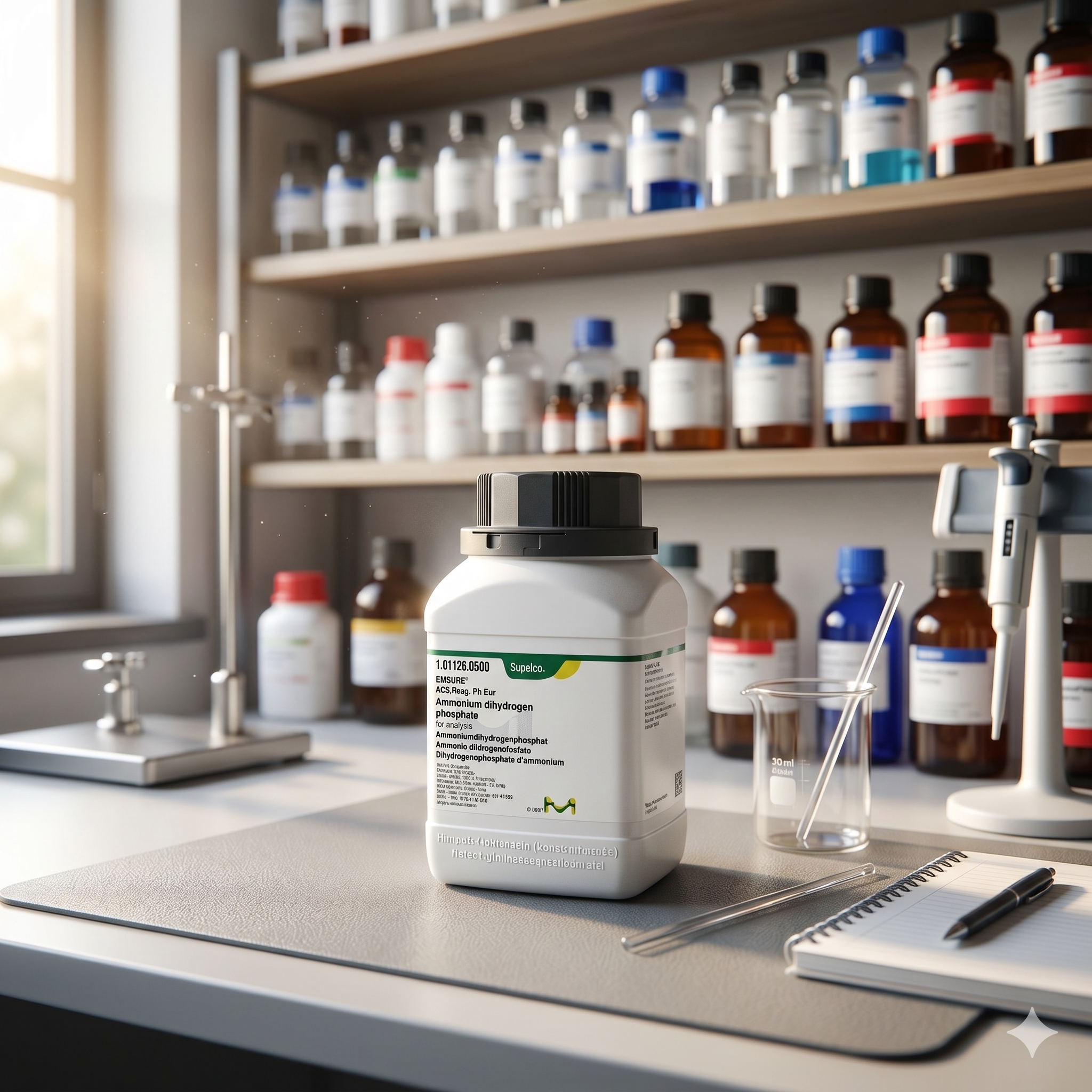 Ammonium Dihydrogen Phosphate EMSURE® Merck 101126 1GR– Reagen ACS Analisis Laboratorium (REPACK)