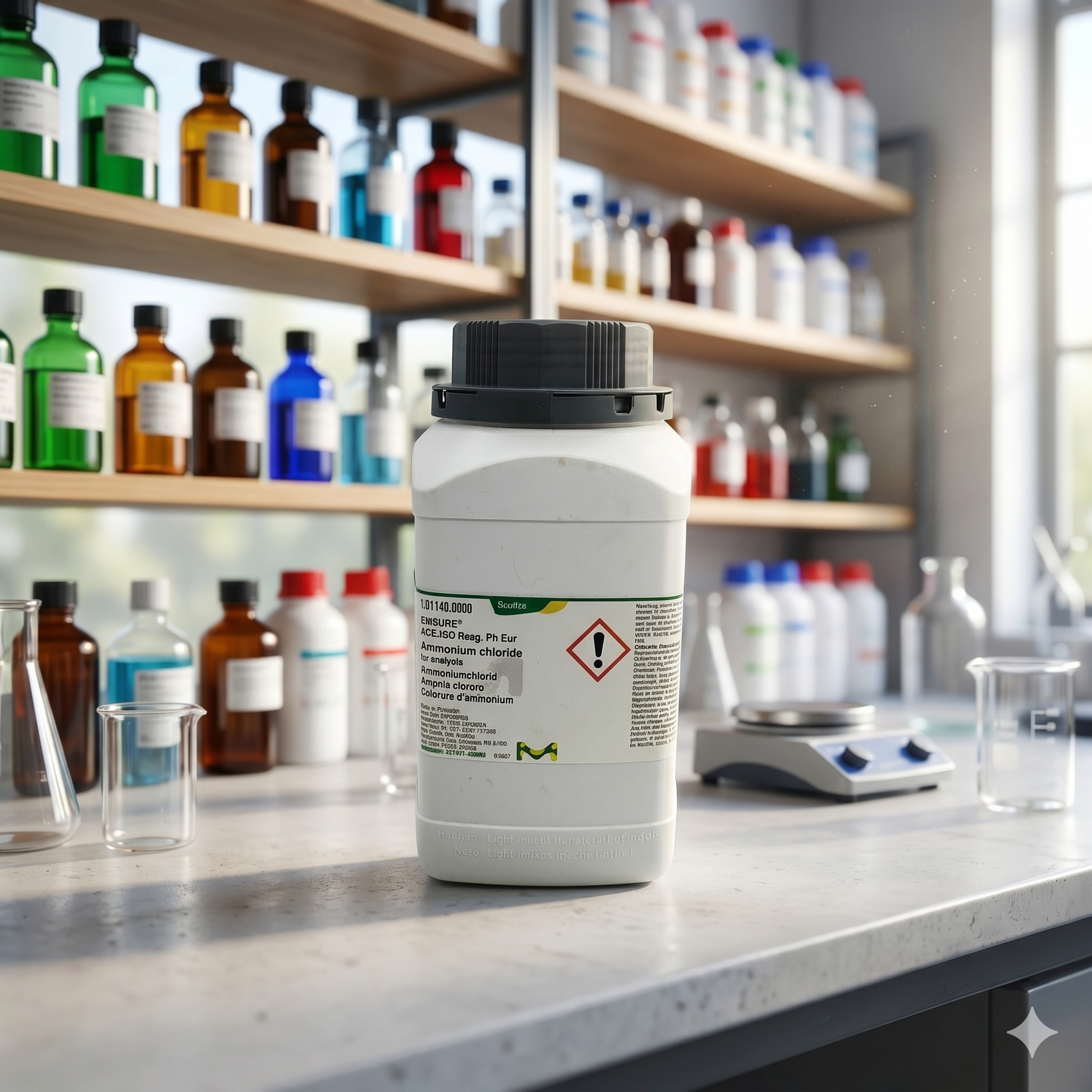 Ammonium Chloride EMSURE® Merck 101145 500g – Reagen ACS Ph Eur Original Laboratorium