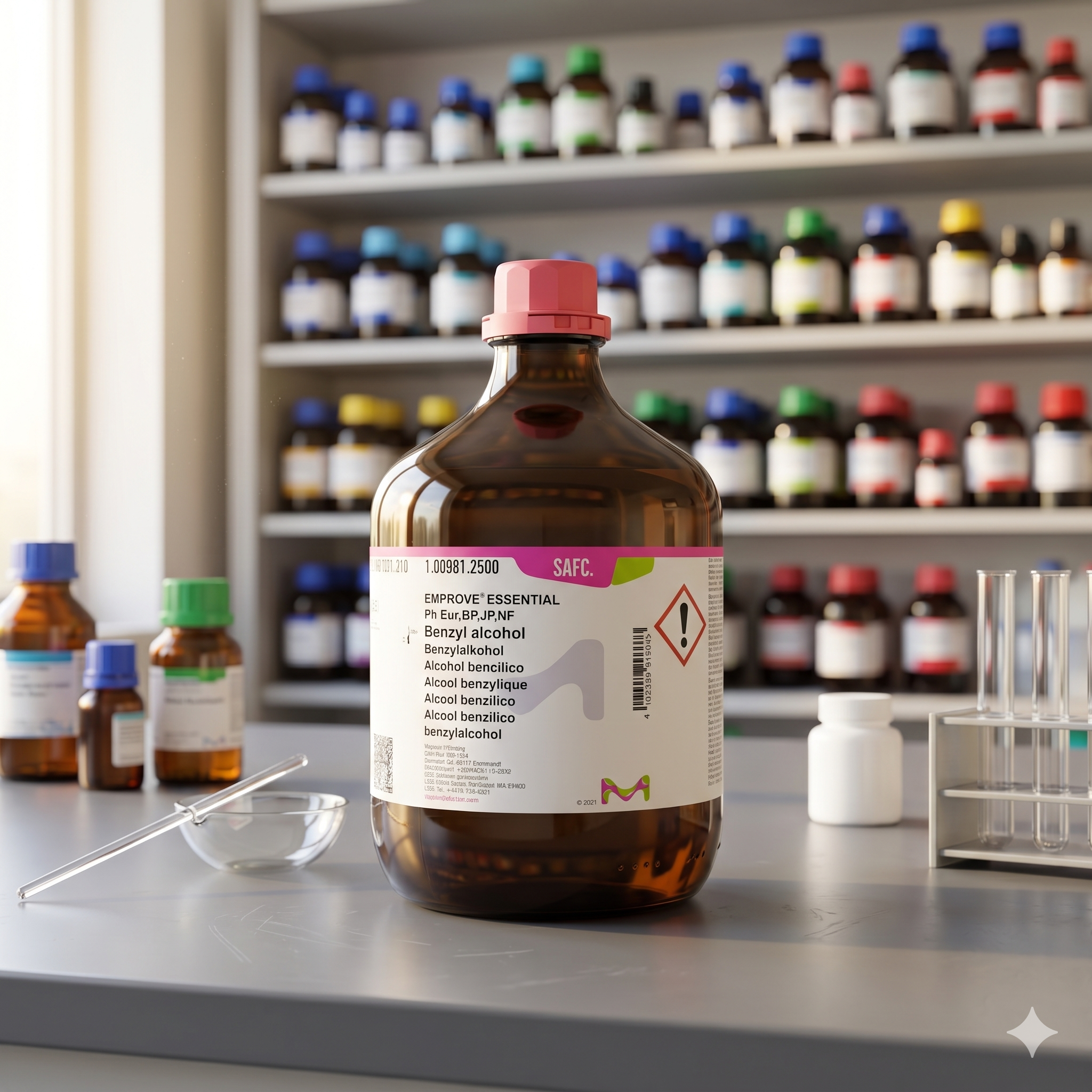 Benzyl Alcohol EMPROVE® ESSENTIAL Merck SAFC 2.5L Original – Bahan Kimia Laboratorium & Industri