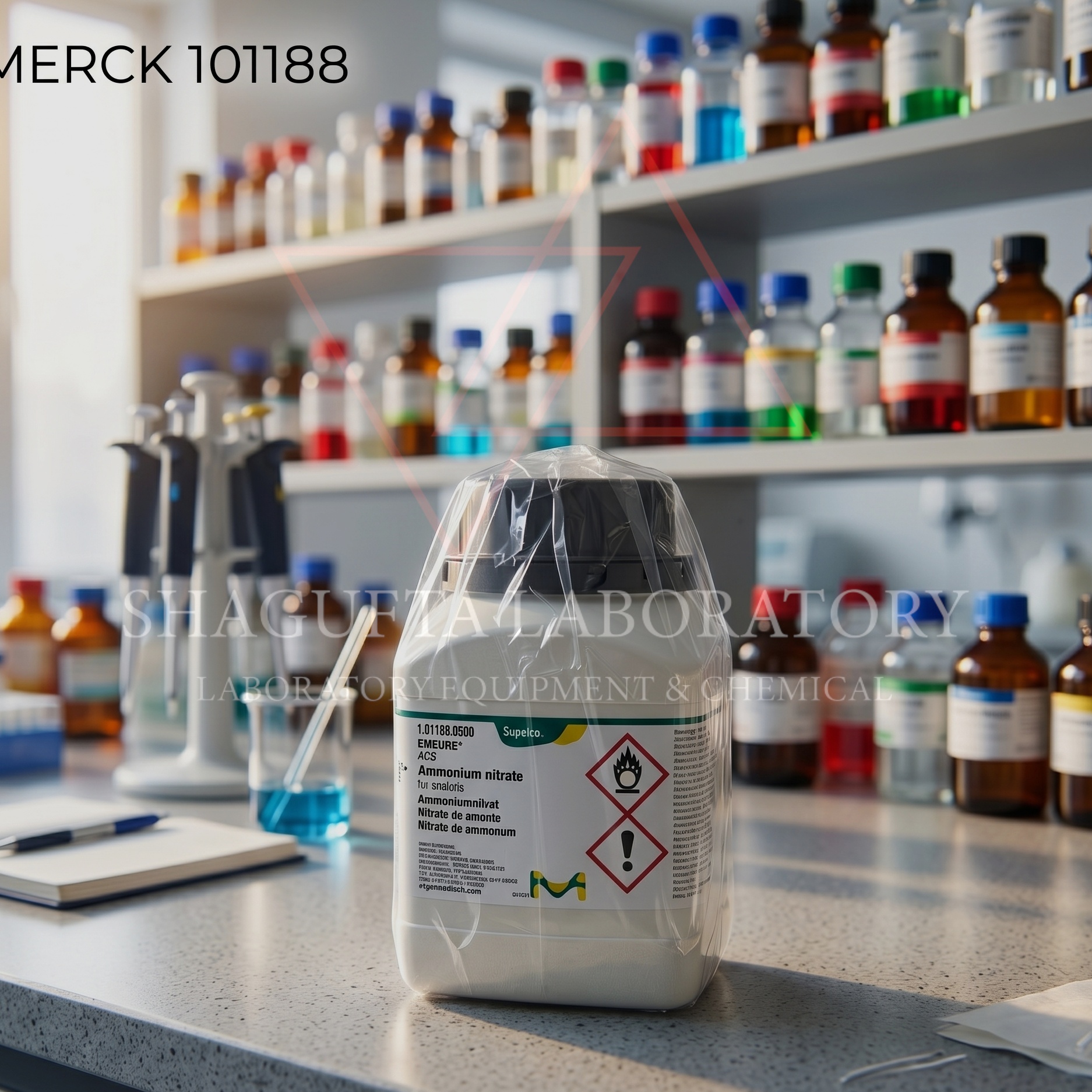 Ammonium Nitrate EMSURE ACS Supelco Merck 101188 500g untuk Analisis Laboratorium - Gambar 2