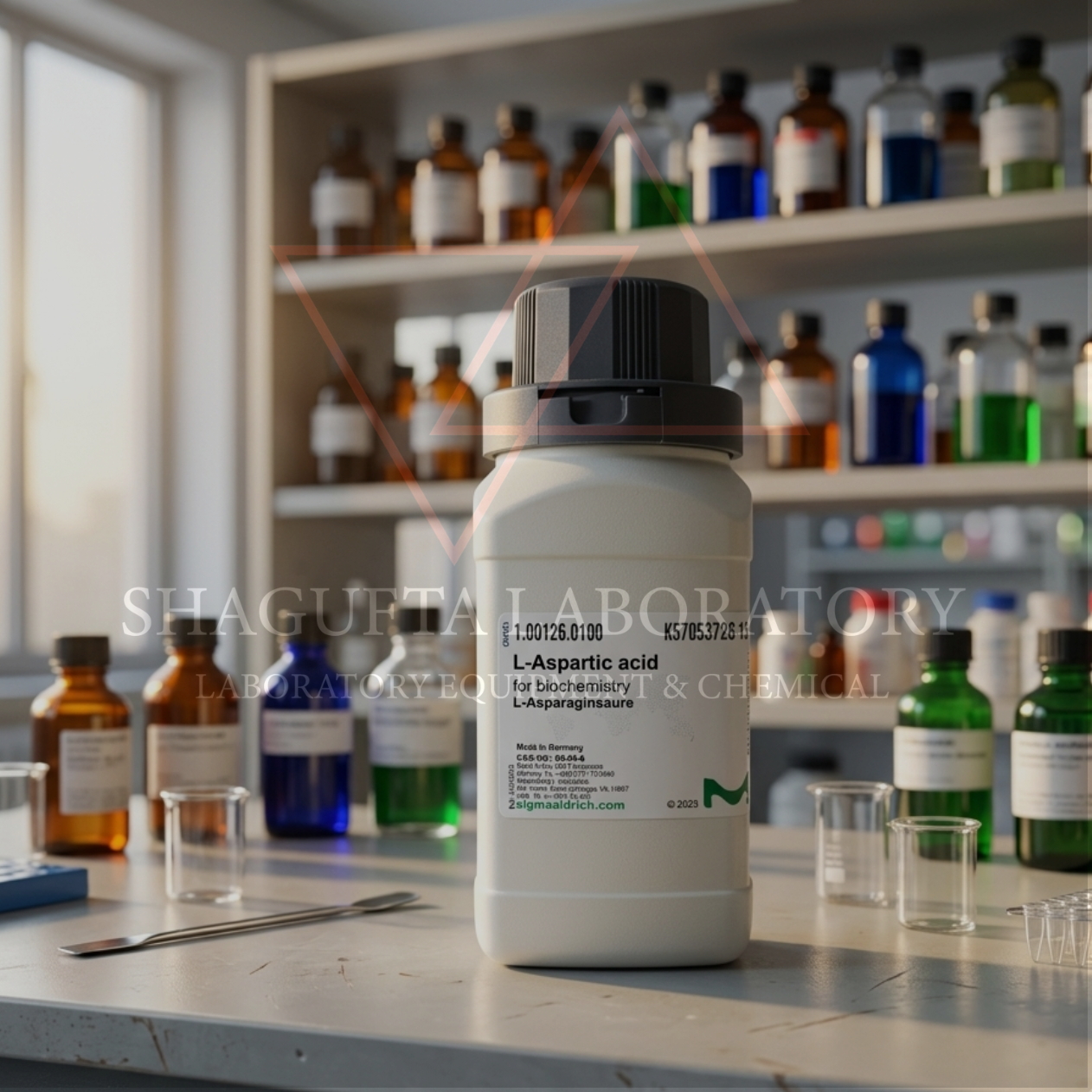 Merck EMSURE® 100126 L-Aspartic Acid 100 g Grade ACS, ISO, Reag. Ph Eur – Asam L-Aspartat / L-Aspartic Acid / L-Aspartate / Aminosuccinic Acid untuk Laboratorium