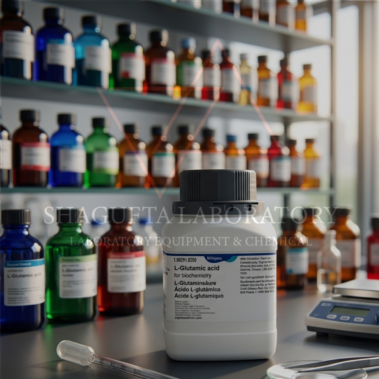 Merck EMSURE® 100291 L-Glutamic Acid 250 g Grade ACS, ISO, Reag. Ph Eur – Asam L-Glutamat / L-Glutamic Acid / L-Glutamate / 2-Aminopentanedioic Acid