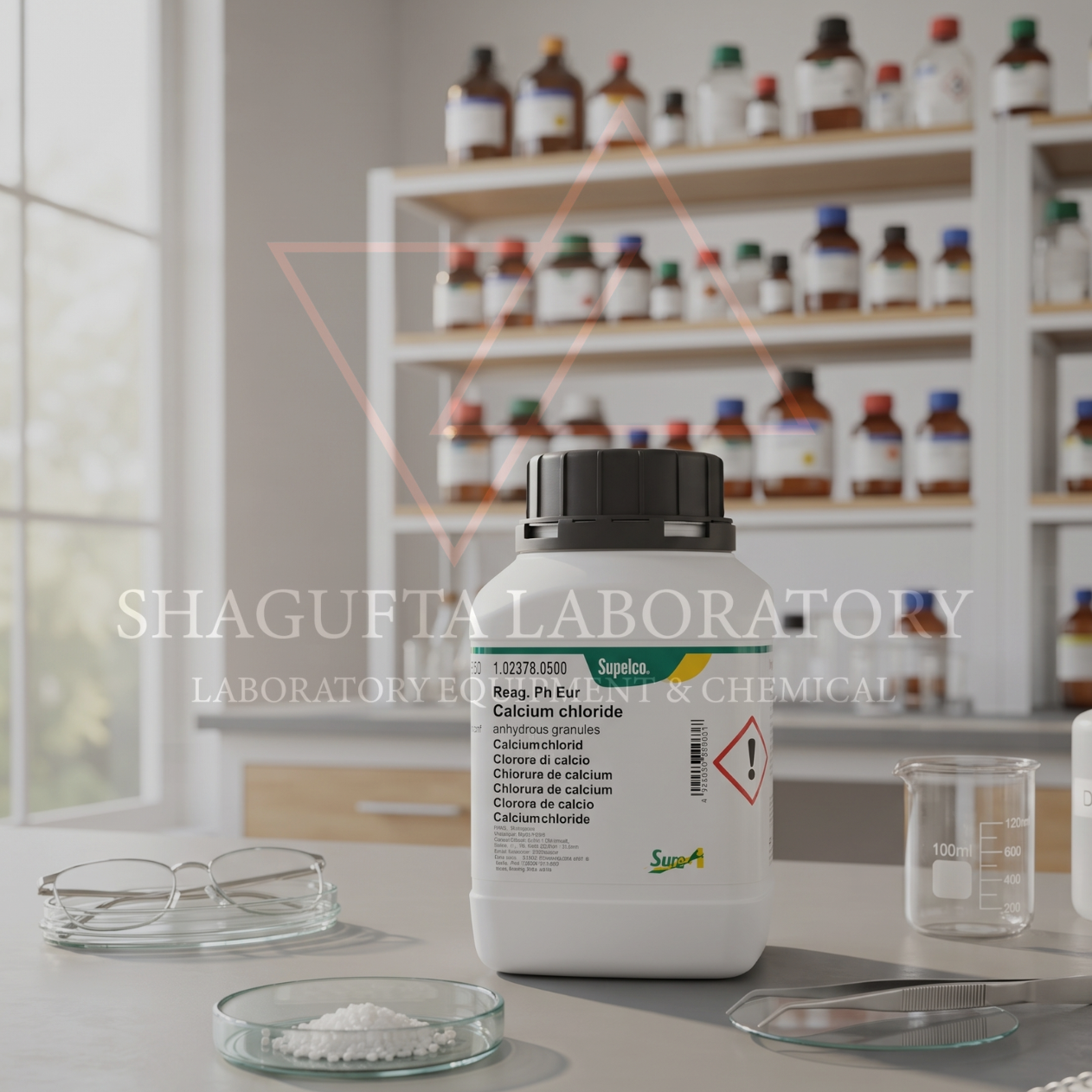 Calcium Chloride Anhydrous 500GR 102378 – Kalsium Klorida Anhidrat / Calcium Chloride / CaCl₂ | SHAGUFTA LABORATORY