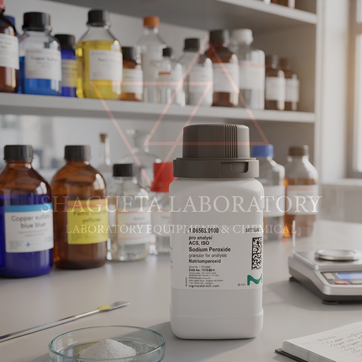 Merck Sodium Peroxide 106563 5GR EMPLURA® – Sodium Peroxide / Natrium Peroksida / Disodium Peroxide / Na₂O₂ (REPACK)