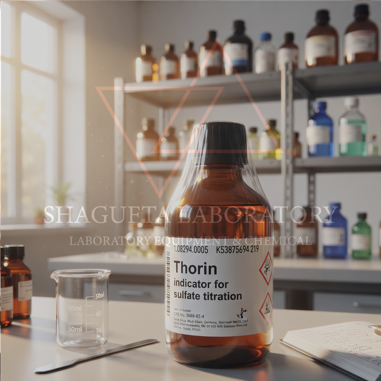 SHAGUFTA LABORATORY Reagent Grade 108294 – Thorin Indicator / Thorin Indicator for Sulfate Titration / Thorin 5 g