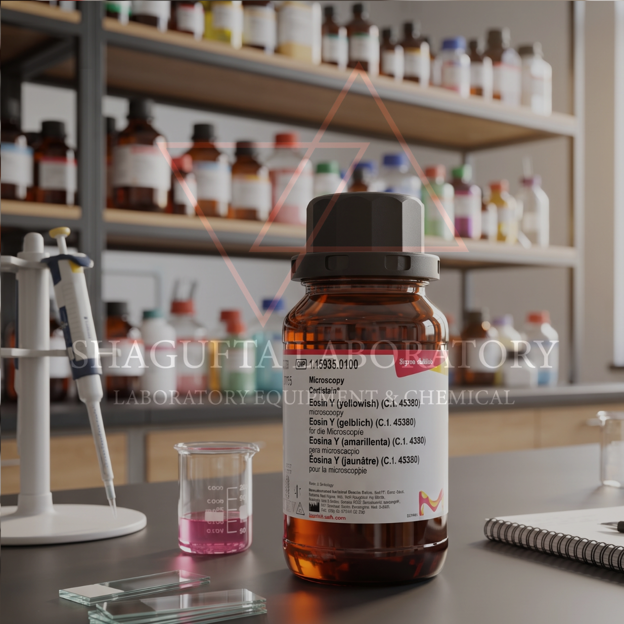 Merck Certistain® 115935 Eosin Y (Yellowish) C.I. 45380 1GR for Microscopy / Eosin Y / Histology Stain (REPACK)